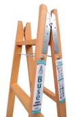 BUSE 3 BASAMAKLI A TİPİ KATLANIR GÜRGEN AHŞAP MERDİVEN 110CM - 7