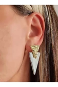 Üçgen Model Sallantılı Uzun Küpe - 2