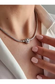 Prenses Taşlı Kalp Aşk Love Pandor Kolye - 2