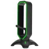 Rampage RM-H66 GUARD Siyah RGB Işıklı 2*Usb Port Kulaklık İçin Stand - 2