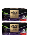EFOR ÇAY Earl Grey Demlik Poşet Siyah Çay - 100'lü 2'li set - 1