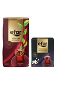 EFOR ÇAY Efor Tiryaki Siyah Dökme Çay 1.000gr + Tomurcuk Bergamot Aromalı 100gr - 1