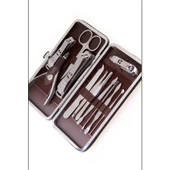 Deri Çantalı 12'li Manikür Seti - 1