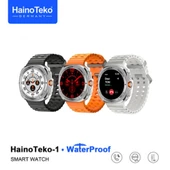 Haino Teko Watch Ultra Amoled Ekran WaterProof Akıllı Saat 3 Kordonlu Titanyum Gümüş 47mm - 4