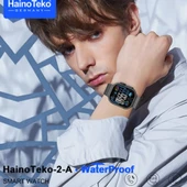 Haino Teko Watch Ultra 2 Amoled Ekran WaterProof 3 Kordonlu Akıllı Saat 1Gb Hafıza Titanyum Siyah - 5