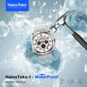 Haino Teko Watch Ultra Amoled Ekran WaterProof Akıllı Saat 3 Kordonlu Titanyum Gümüş 47mm - 5