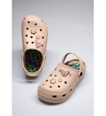 Taş ve Toka Detaylı Jel Tabanlı Masaj Özellikli Eva Bej Doktor Sandalet - 3