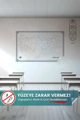 Dilsiz Türkiye Haritası, Şehir Bölmeli Harita, Yaz Sil, Statik Tutunan Yapışkansız Akıllı Kağıt - 1