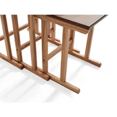 Peony Üçlü Zigon Sehpa | Ceviz | Kayın Sehpa thumbnail 3