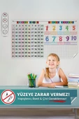 Yüzlük Tablo ve Ritmik Sayılar Seti, İz Bırakmayan Sihirli Pratik Akıllı Kağıt Tahta, Kırtasiye Seti - 1