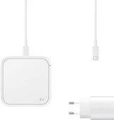 Samsung EP-P2400T 15W Kablosuz Hızlı Şarj Cihazı + 25W Başlık + 1m Type-C to Type Kablo - Beyaz EP-P2400TWEGWW thumbnail 2
