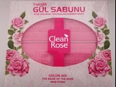 Clean Rose Gül Özlü,yapraklı El yapımı sabun 4x80gr - 3
