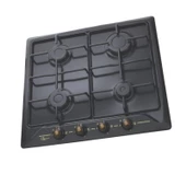 GL General GLO 022SARS Rustik 60 cm Siyah Emaye Ankastre Ocak - 1