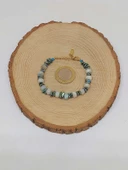 Amazonit Taşı Tasarım Bileklik (55872) - 5