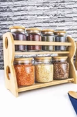 Bambum  Bench - 8 Parça 2 Katlı Standlı Baharatlık Seti - 3