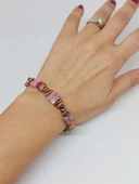 Rodonit Taşı Tasarım Bileklik (55898) - 3