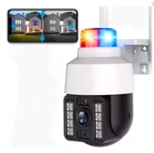 QASUL Wifi IP PTZ Kamera Açık Kamera Mini Akıllı Ev 360 Otomatik İzleme Wifi Alarm Led Kamera - 1