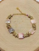 Pembe Opal Taşı Tasarım Bileklik (55910) thumbnail 4