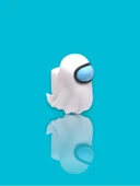 Among Us Ghost Oyuncak tek parça gövde, kaliteli baskı 6 cm - 6