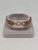 Çilek Kuvars Taşı Tasarım Bileklik (55908) thumbnail 2