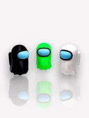 Among Us Ghost Oyuncak tek parça gövde, kaliteli baskı 6 cm - 2