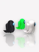 Among Us Ghost Oyuncak tek parça gövde, kaliteli baskı 6 cm - 1