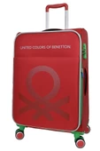 Benetton Trolley Valiz Kırmızı Orta Boy 14BNT2200-02-KR - 8