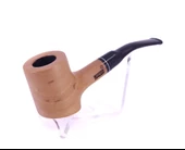 Pipsan Poker Siyah Bilezik 9mm Filtreli Çift Ağızlıklı Pipo - Naturel - 2