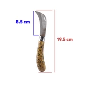 Katlanır Plastik Saplı Bıçak Çakı Soğuk Aşı Profesyonel Çelik Eğri Uç Bağ Ağaç Budama Bıçağı 1 Adet - 2