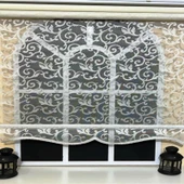 StorBurada Çiftli Sistem Beyaz Tül Perde ve Ekru Stor Perde STB-103  Beyaz 230 x 260 thumbnail 4