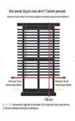 Çift Mekanizmalı Ekru Beyaz Tül Perde ve Ekru Stor Perde STB45251-V01  EKRU 230 x 200 - 6