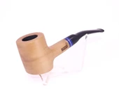 Pipsan Poker Lacivert Bilezik 9mm Filtreli Çift Ağızlıklı Pipo - Naturel - 2