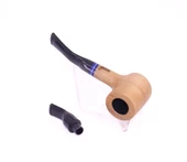 Pipsan Poker Lacivert Bilezik 9mm Filtreli Çift Ağızlıklı Pipo - Naturel - 6