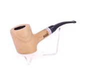 Pipsan Poker Beyaz Bilezik 9mm Filtreli Çift Ağızlıklı Pipo - Naturel - 2