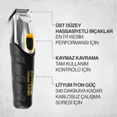 Wahl 9398 Extreme Grip Beard 12 Kılavuz Taraklı Şarjlı Sakal Kesme Makinesi 09893-0440 - 3