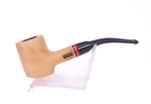 Pipsan Poker Kırmızı Bilezik 9mm Filtreli Çift Ağızlıklı Pipo - Naturel - 1