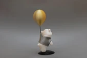 Balon Tutan Sevimli Ayı Figürü thumbnail 3