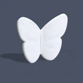 Plastik Kulp Beyaz Mobilya Çoçuk Odası Kız Erkek Dolap Kapak Kulpu Dekoratif Çekmece Kulbu 1 ADET thumbnail 1