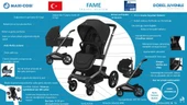 Maxi-Cosi Fame Portbebeli Led Işıklı Entegre Telefon Şarj Üniteli Premium Bebek Arabası Twillic Black - 3