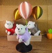 Balon Tutan Sevimli Ayı Figürü thumbnail 4
