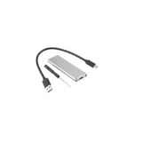 M.2 Sata SSD Ngff To Type C USB 3.0 B-Key Mini Çevirici Adaptör Harici Harddisk Kutusu - 1