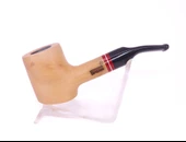 Pipsan Poker Kırmızı Bilezik 9mm Filtreli Çift Ağızlıklı Pipo - Naturel - 7