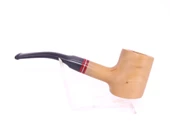 Pipsan Poker Kırmızı Bilezik 9mm Filtreli Çift Ağızlıklı Pipo - Naturel - 5
