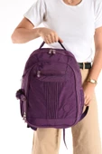 571 collections Ultra Hafif Orta Boy Sırt Çantası Çok Cepli Mor (Model: 571-3P) thumbnail 1