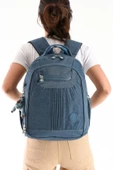 571 collections Ultra Hafif Orta Boy Sırt Çantası Çok Cepli Mavi (Model: 571-3P) thumbnail 3