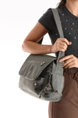 571 collections Çapraz Askılı Ultra Hafif Çok Cepli Bayan Omuz Çantası Gri (Model: 571-6N) thumbnail 2