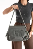 571 collections Çapraz Askılı Ultra Hafif Çok Cepli Bayan Omuz Çantası Gri (Model: 571-6N) thumbnail 1