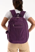571 collections Ultra Hafif Orta Boy Sırt Çantası Çok Cepli Mor (Model: 571-3P) thumbnail 3