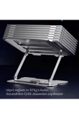 360'Dönen Çelik Tablet Stand Katlanabilir Metal Tablet Tutucu Standı Tablet ve Telefon Tutucu Stant - 3