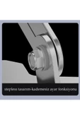 360'Dönen Çelik Tablet Stand Katlanabilir Metal Tablet Tutucu Standı Tablet ve Telefon Tutucu Stant - 7